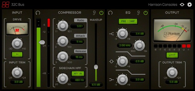 32C Bus – Channel Strip