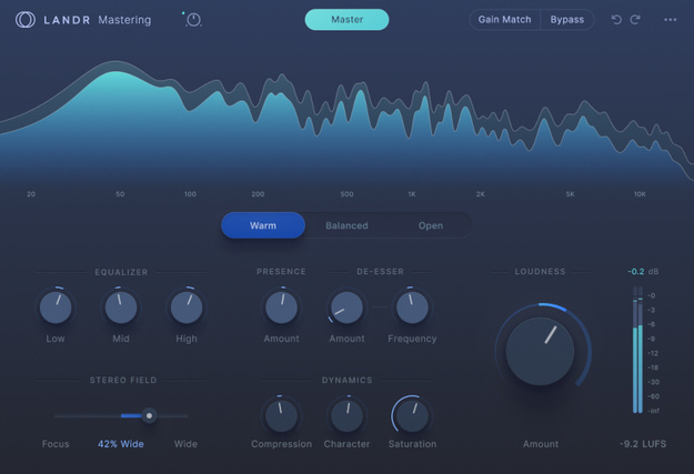LANDR Mastering Plugin PRO – Mastering